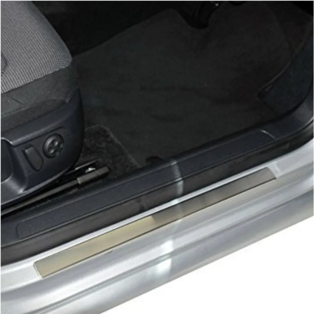 Seuils de porte Passat 3C acier brossé KS1245 anti-rayures 4 pièces