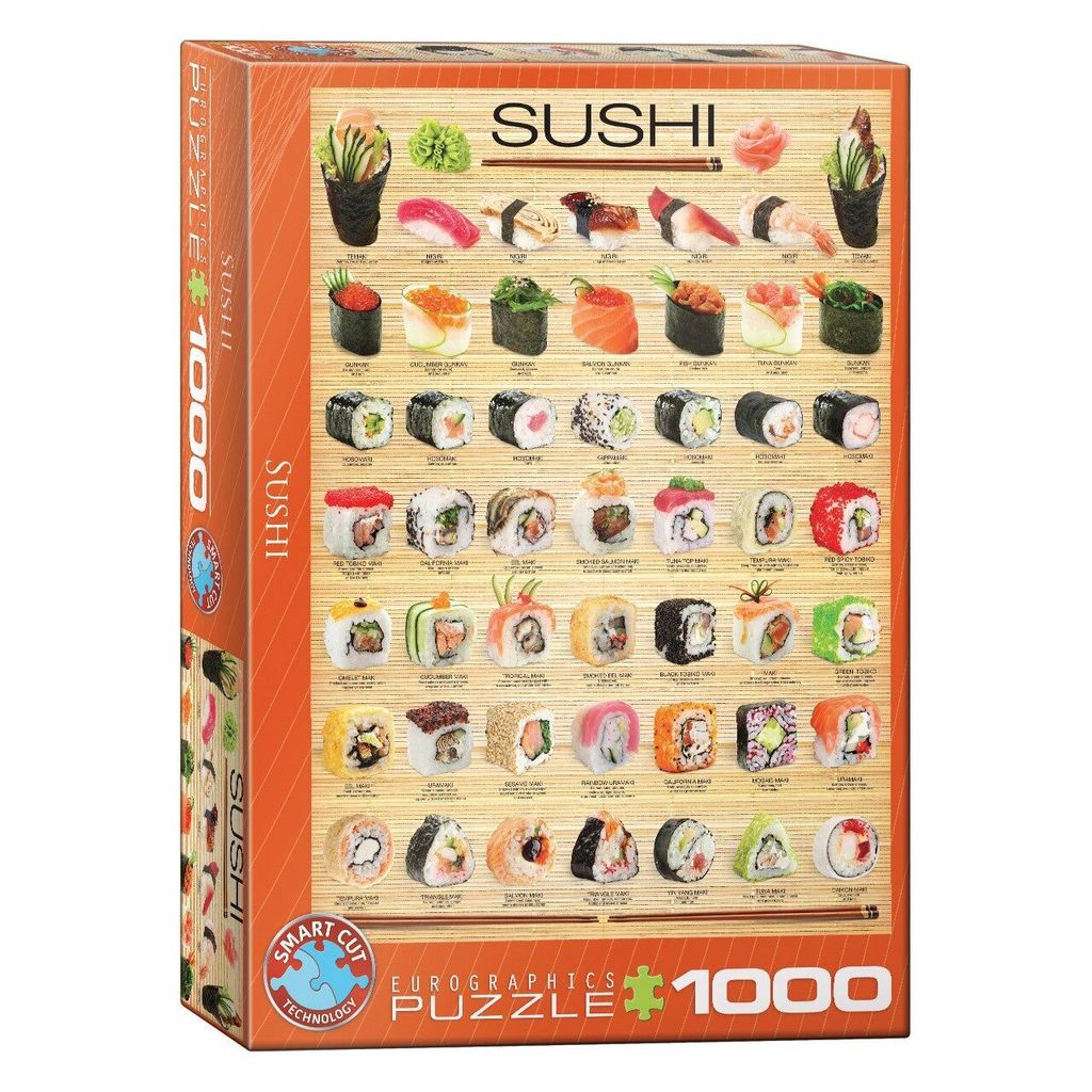 Eurographics Sushi 1000pcs, 1000 kusů, Jídlo a pití Obrázek produktu 