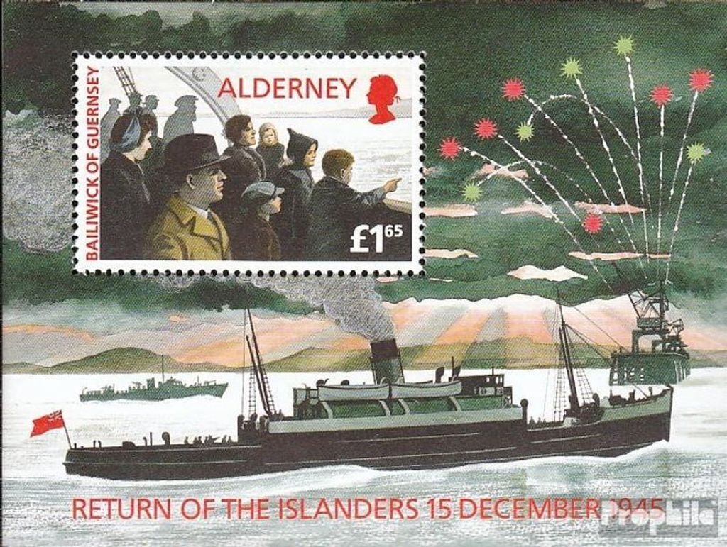 Briefmarken GB - Alderney 1995 Mi Block1 (kompl.Ausg.) postfrisch Rückkehr