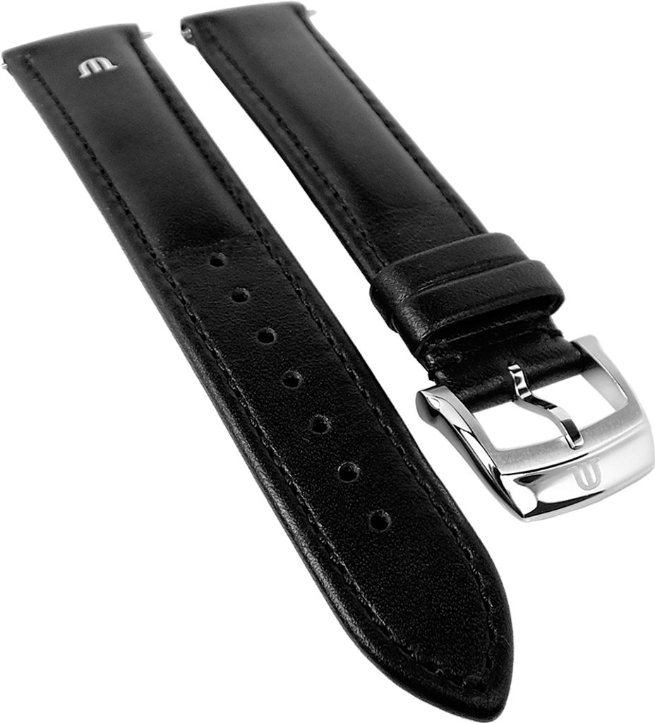 Maurice Lacroix Eliros Elegant | Ersatzband Kalbsleder, schwarz 33351, Stegbreite:20mm