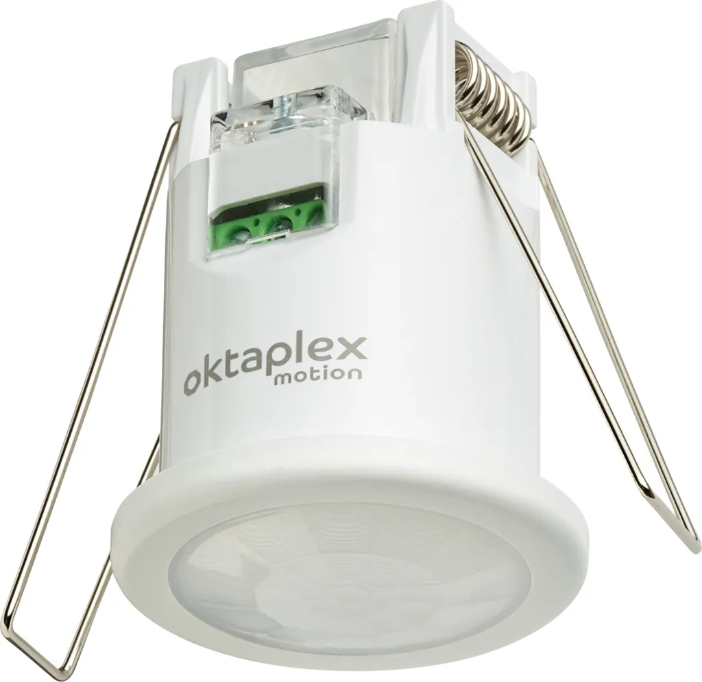 Détecteur de présence infrarouge 360° extra plat blanc pour plafond LED