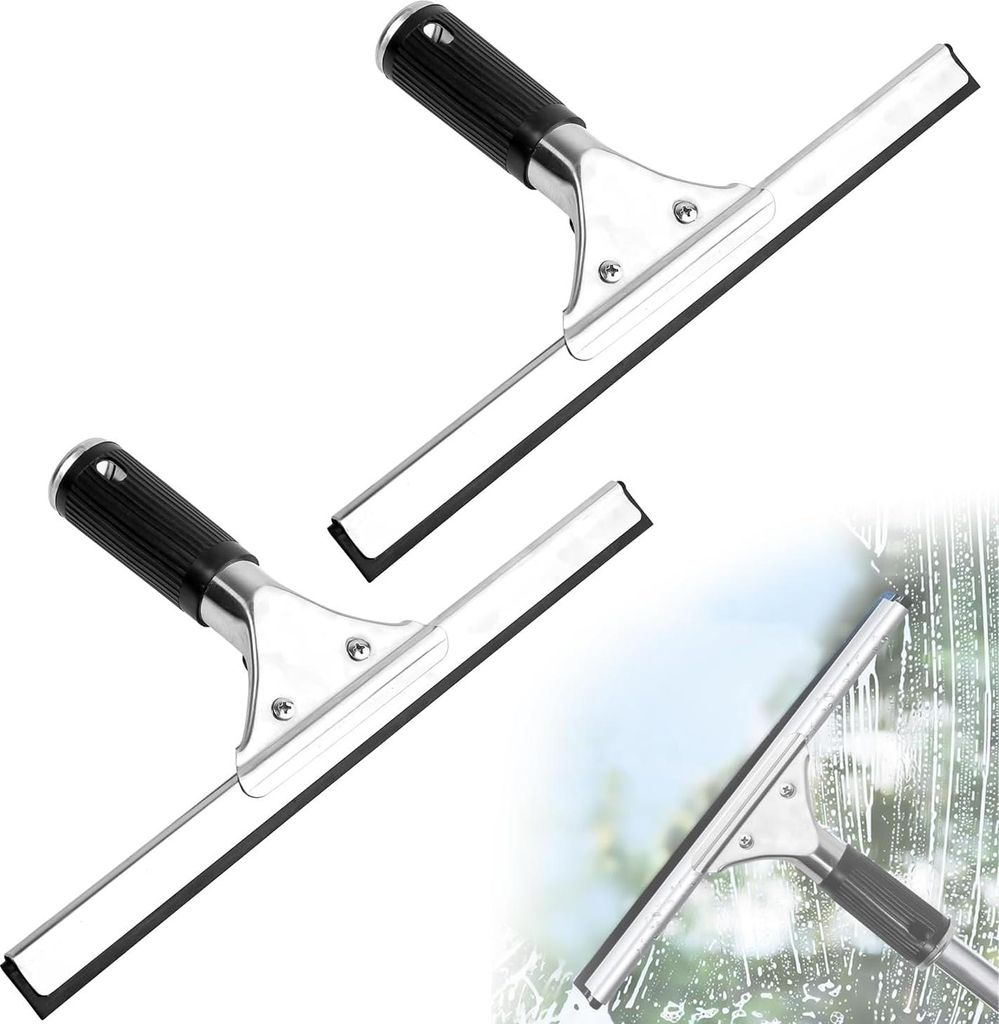 Professioneller Duschabzieher für Glas und Fliesen - 2 Stück - 30 cm