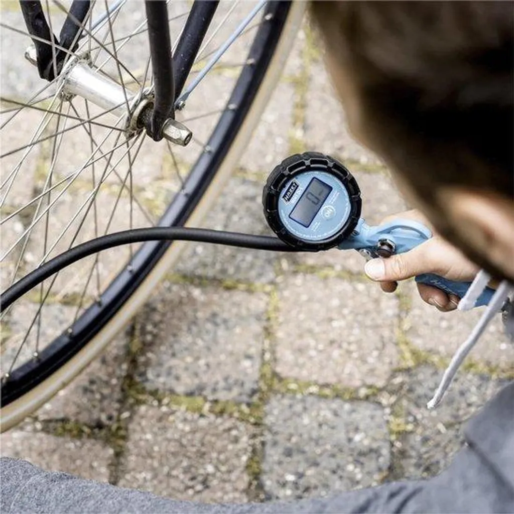Manomètre numérique pneu 0-12 bars avec écran LCD et éclairage LED