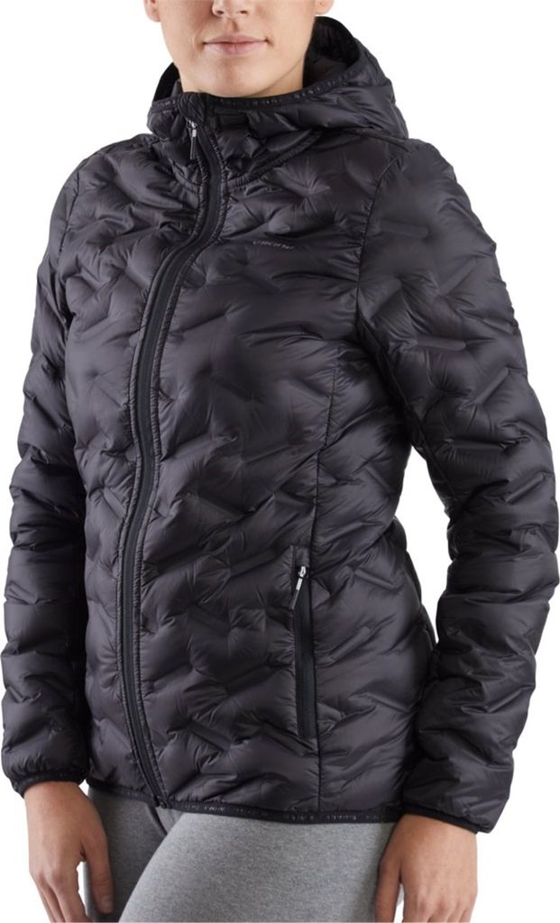 Kurtka puchowa z kapturem damska Viking Aspen Lady czarna ocieplana (750/23/8818/09)