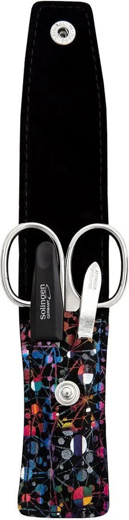 Manucure-Set de Voyage 3 Pièces Noir Multicolore PL 872 Compact