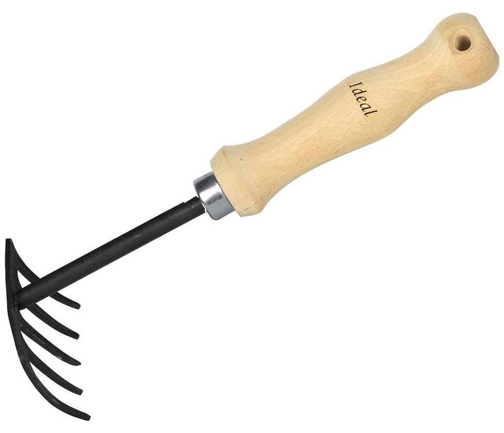 IDEAL-Handrechen Buchenstiel 15,5 cm