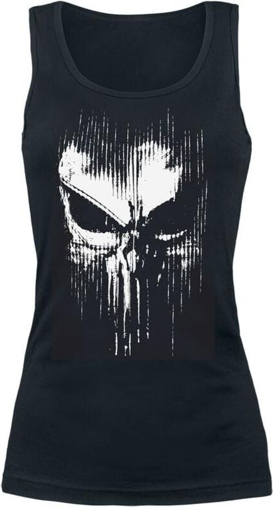 The Punisher Tank-Top Damen Abstract Skull schwarz XXL