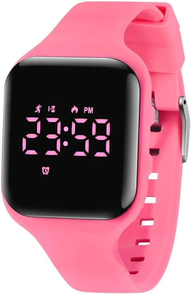 Orologio Sportivo Bambina e Bambino - Pedometro e Cronometro Senza App