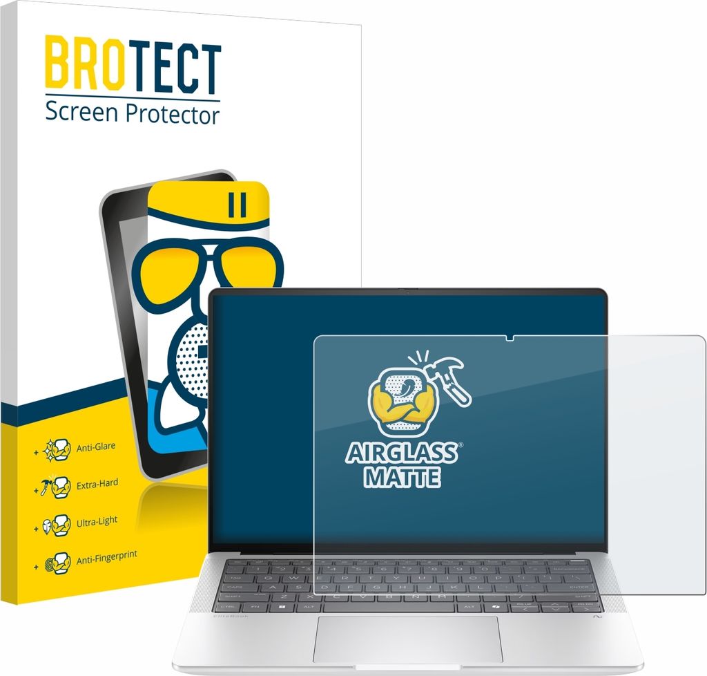 BROTECT Entspiegelungs Schutzglas für HP EliteBook X G1a 14" Schutzfolie Panzer Folie Glas Display Schutz matt