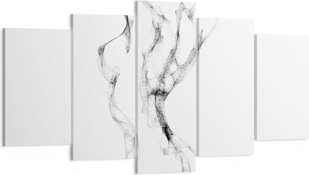 Bild auf Leinwand - Leinwandbild - 5 Teile - Frau Körper Nacktheit - 160x85cm - Wand Bild - Wanddeko - Wandbilder - Leinwanddruck - Bilder - Wandd...