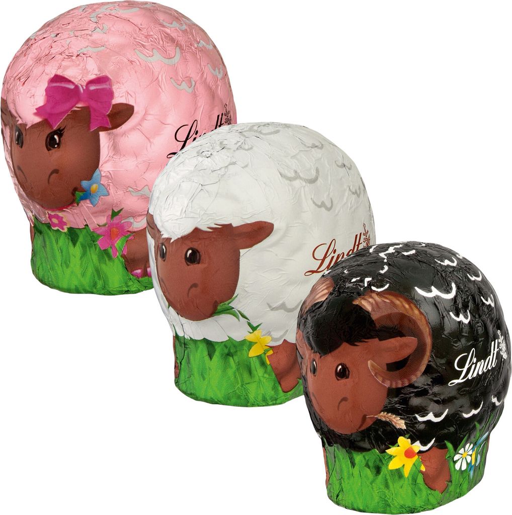 1x Lindt Osterschaf 40 g – Oster‑Hohlfigur Schoko (3 Farben Produktbild 