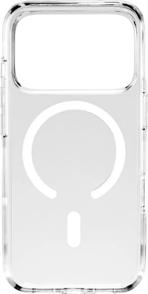 Coque Mag Clear Black Rock Transparente avec Anneau Magnétique Intégré