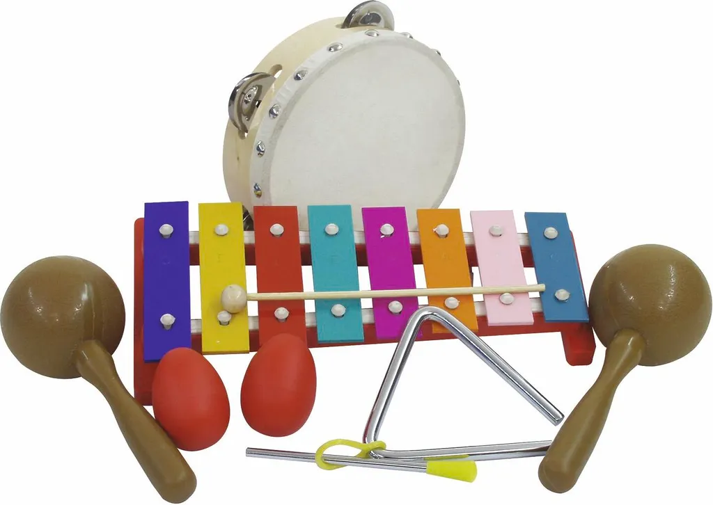Pack percussion 7 pièces DIMAVERY III - Instruments de rythme robustes