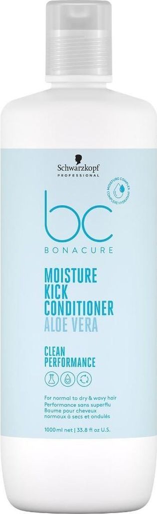 Schwarzkopf Professional BC Bonacure Moisture Kick Conditioner Aloe Vera feuchtigkeitsspendender Conditioner 1000 ml