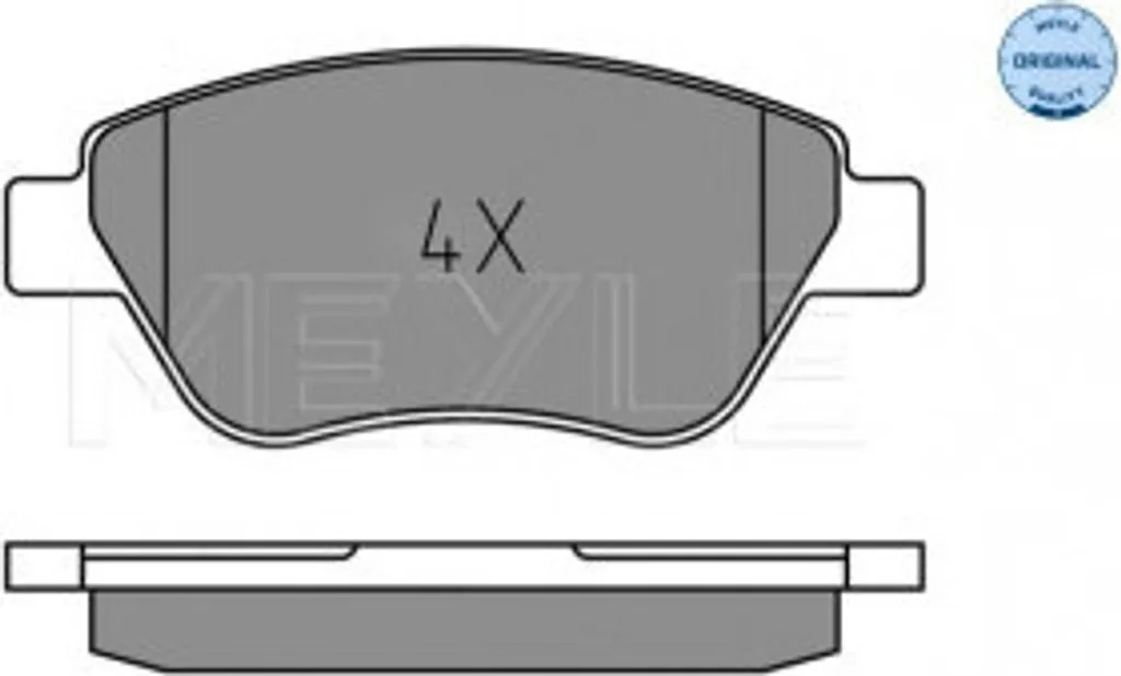 Jeu de plaquettes de frein MEYLE pour Fiat 500 et Doblo Cargo