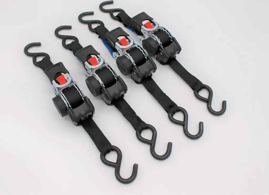 Sangles d'arrimage automatiques pour remorque et transport 1,8m x 25mm