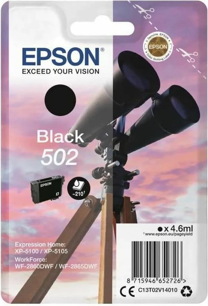 Cartuccia Originale Epson Twin 502 Nero | Kit Risparmio 2 Pezzi Originali