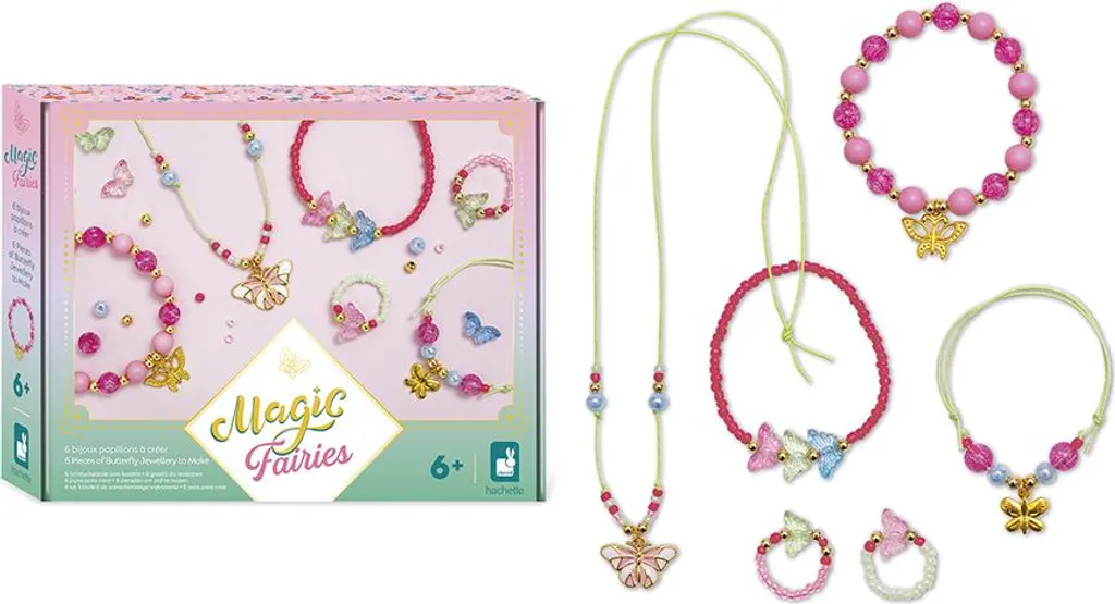 Kit Bijoux Papillons Janod - Coffret Multicolore Magic Fairies 6 ans