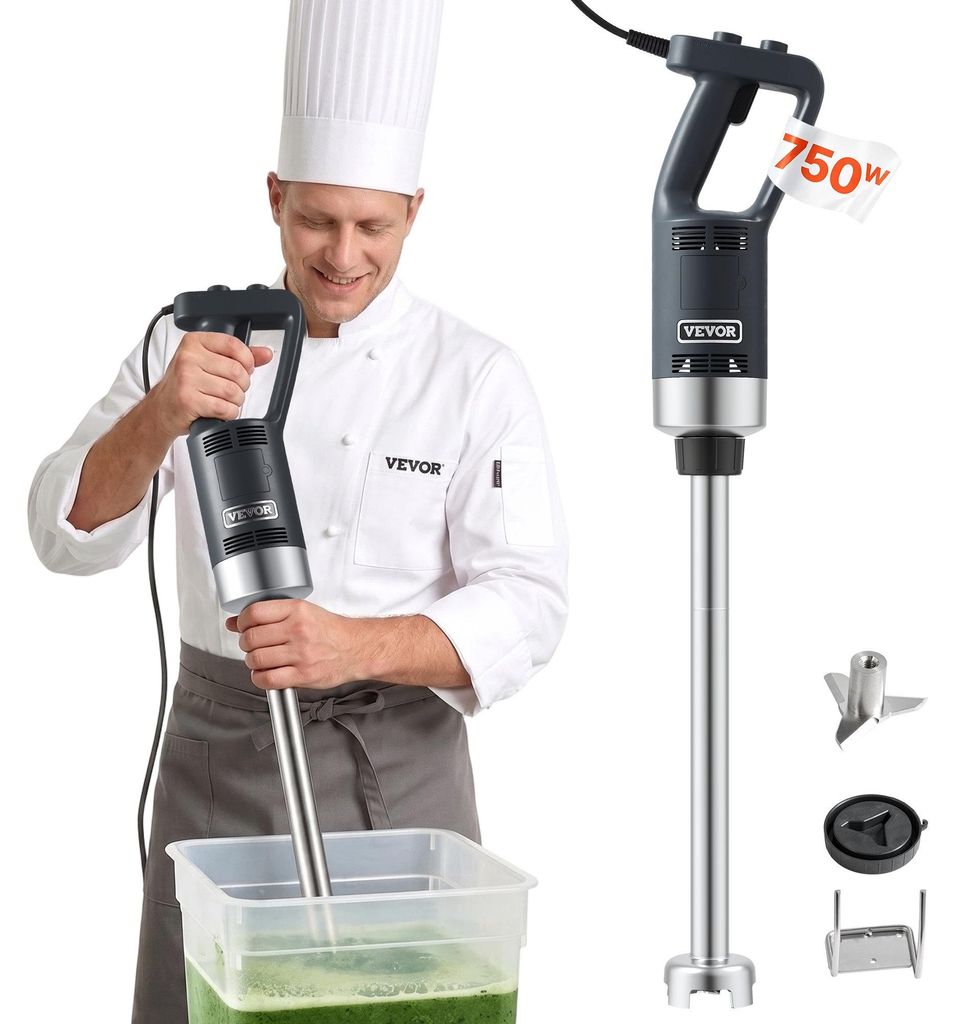 VEVOR Puree Blender Frullatore elettrico a mano 750 W, Immagine del prodotto 