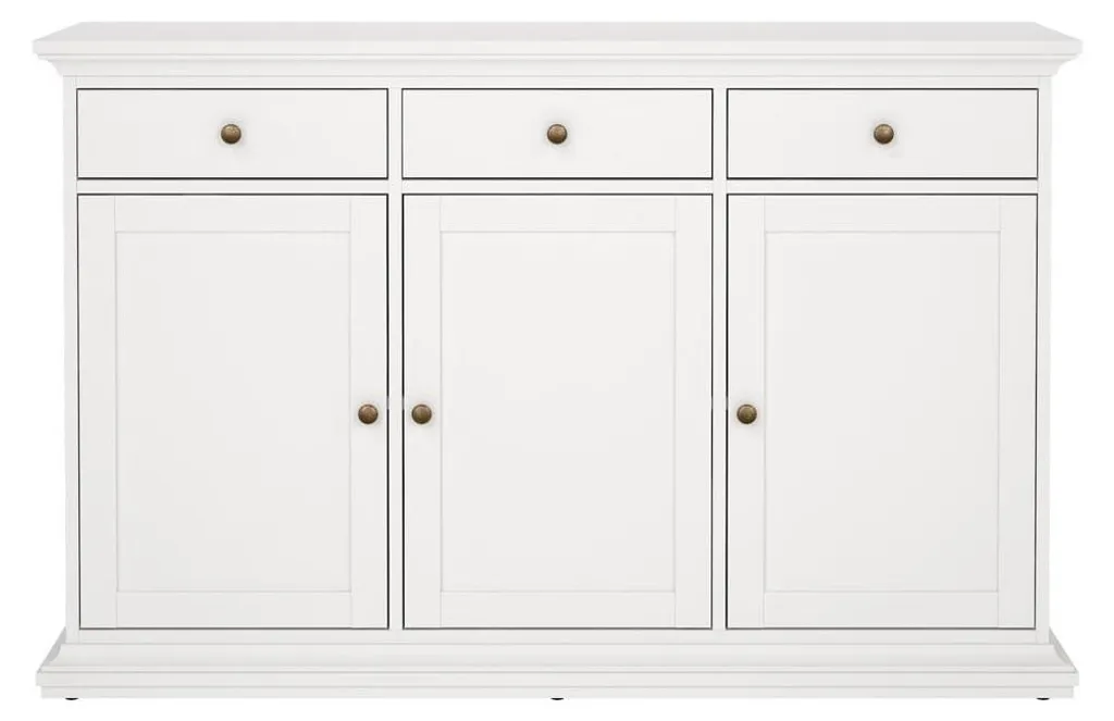 Meuble de salon SOFIA 143,7 cm : Buffet idéal pour vaisselle et couverts