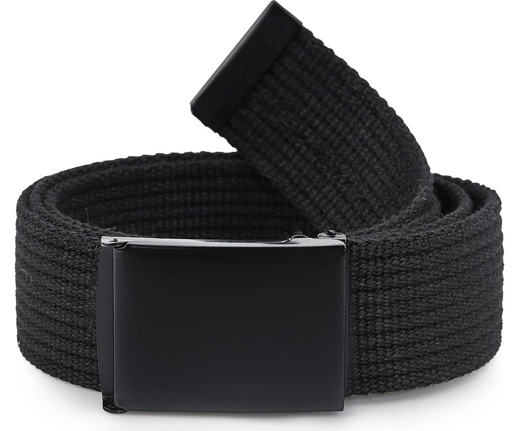 Ladeheid Herren Gürtel Stoffgürtel P10(Schwarz-Schwarz, 120 Produktbild 