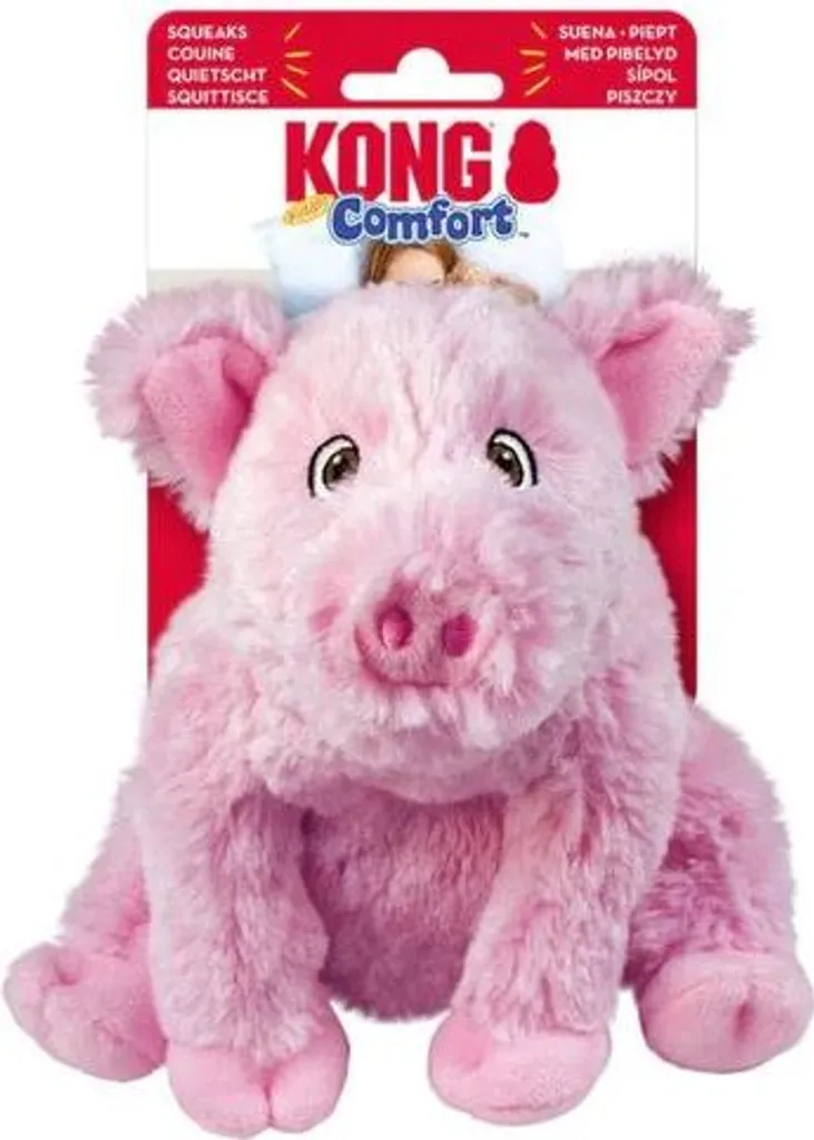 Peluche KONG Comfort Kiddos Pig S: Gioco Educativo e Relax per Cani