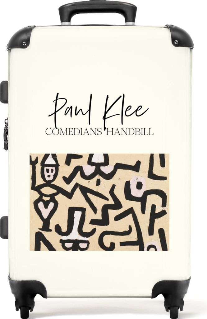 NoBoringSuitcases.com Großer Koffer - Kunst - Paul Klee - Linienkunst - Alte Meister - Kombinationsschloss TSA - Hartschalen Trolley 4 Rollen - ...