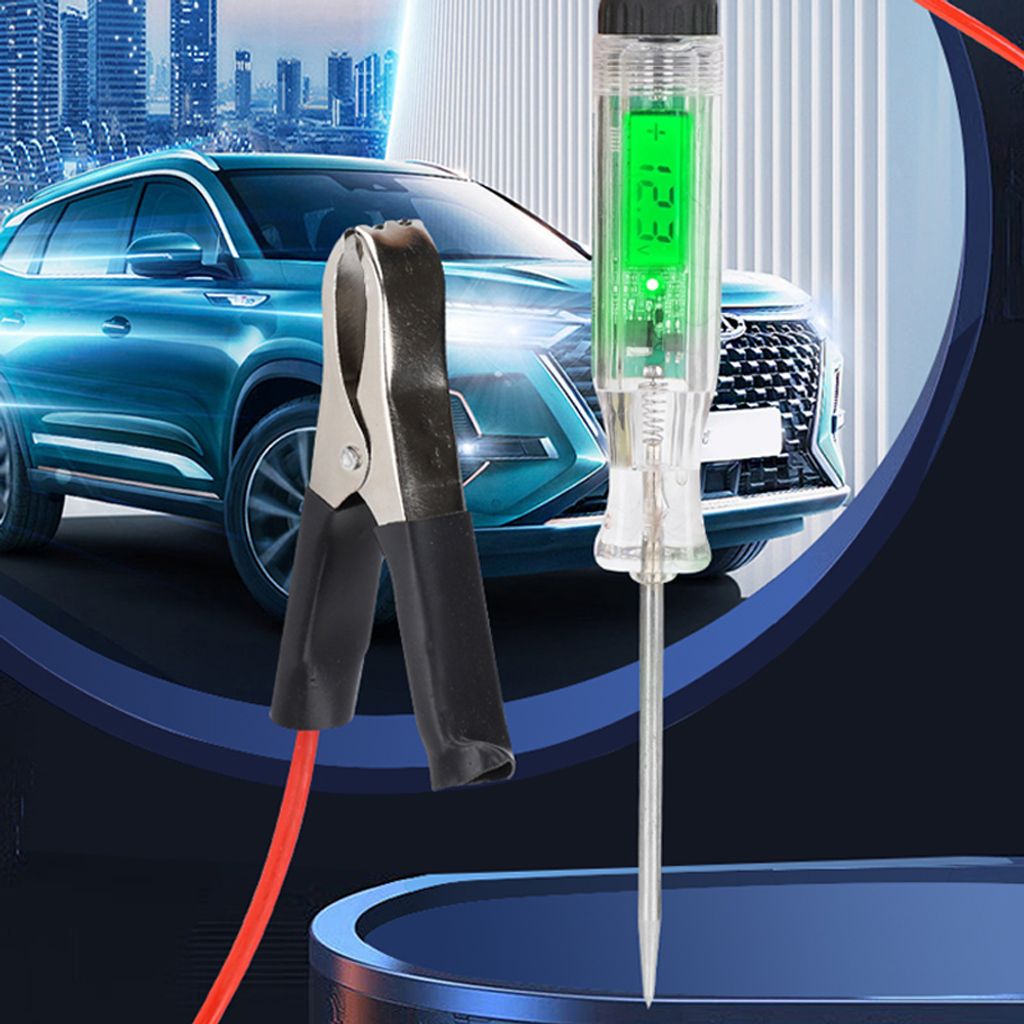 Auto-Test-Stift LCD-Display-Schaltung Ein-Aus-Spannung positive und negative Pole Erkennung Stift Batteriespannung Tester Sicherung Prüfgerät