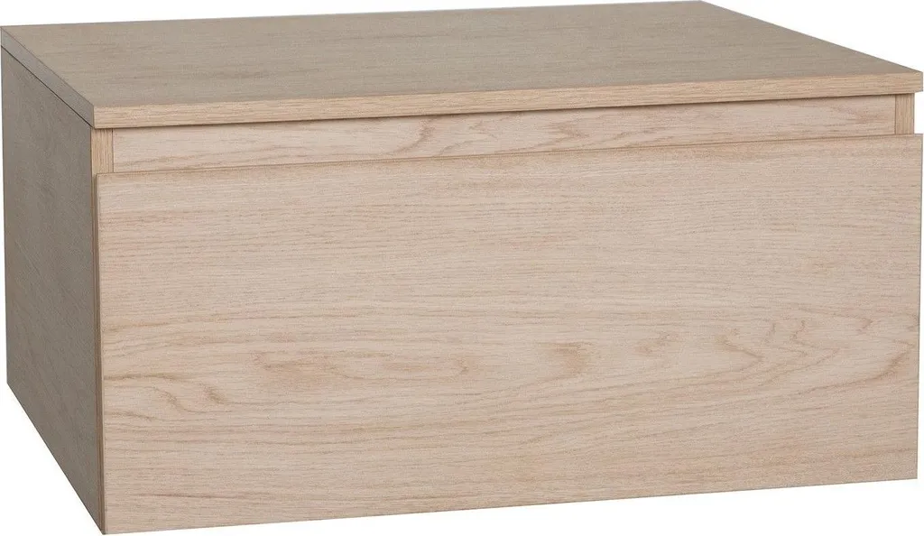 Module de rangement Salle de Bain WILL - Meuble tiroir blanc suspendu