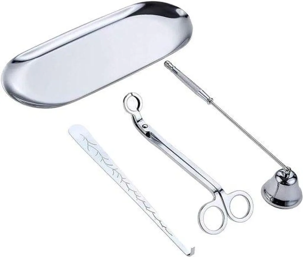 Éteignez vos bougies sans fumée ni taches : kit argenté 4 outils pro