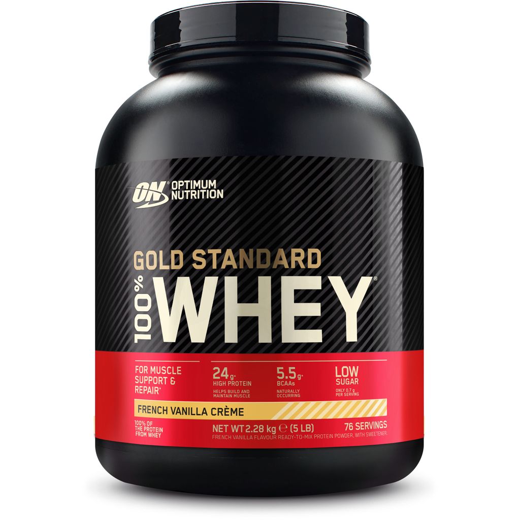 Optimum Nutrition 100% Whey Gold Standard Protein 2270g Dose French Vanilla