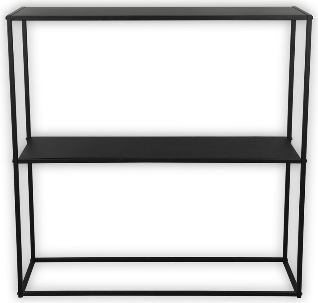 Standregal, Metall schwarz, H 80 cm