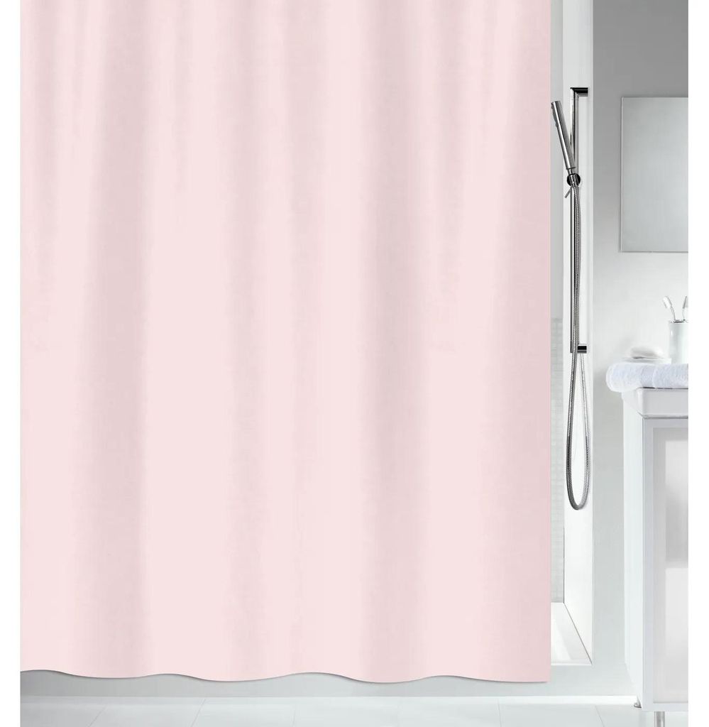 MSV Duschvorhang - hellrosa - Polyester - 180x200 cm Produktbild 