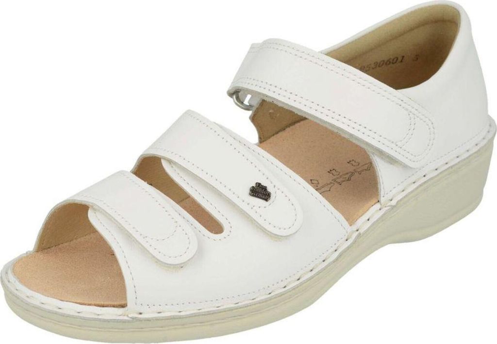 Finn Comfort Usedom, weiß, Damen, Leder, Wechselfußbett, Produktbild 
