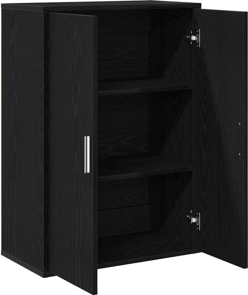Maison Exclusive - Credenza effetto rovere nero 60 x 31 x 84 cm Materiale ligneo - 2