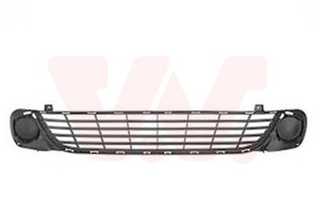 VAN WEZEL Lüftungsgitter Grill Stoßfänger für DACIA Lodgy (JS) ohne Loch/Löcher für Nebellampen