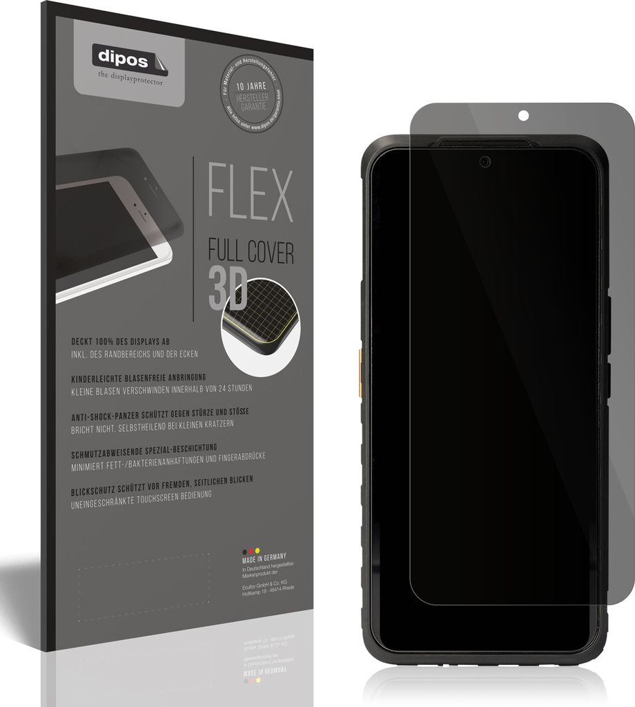Full Cover Privacy Blickschutzfolie für CAT S53 Folie Anti-Shock