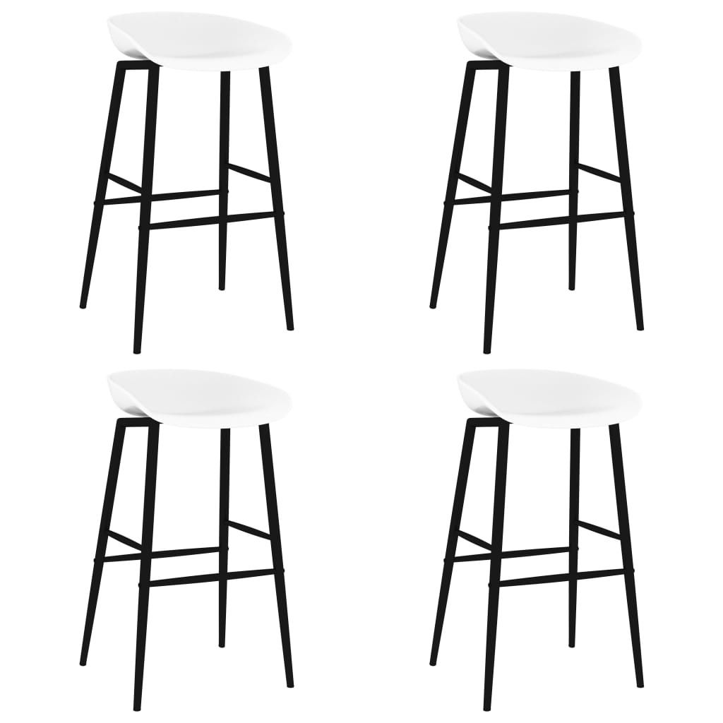Barhocker 4 Stk. Weiß