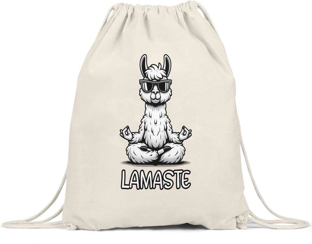 Lamaste Süßes Lama Turnbeutel Yoga Entspannung Meditation Büro Humor