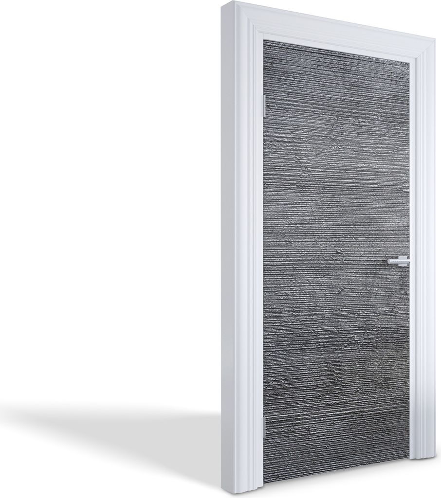 Türfolien Design Selbstklebende Wandsticker Türtapeten - Strukturierter Beton - 95 x 205 cm