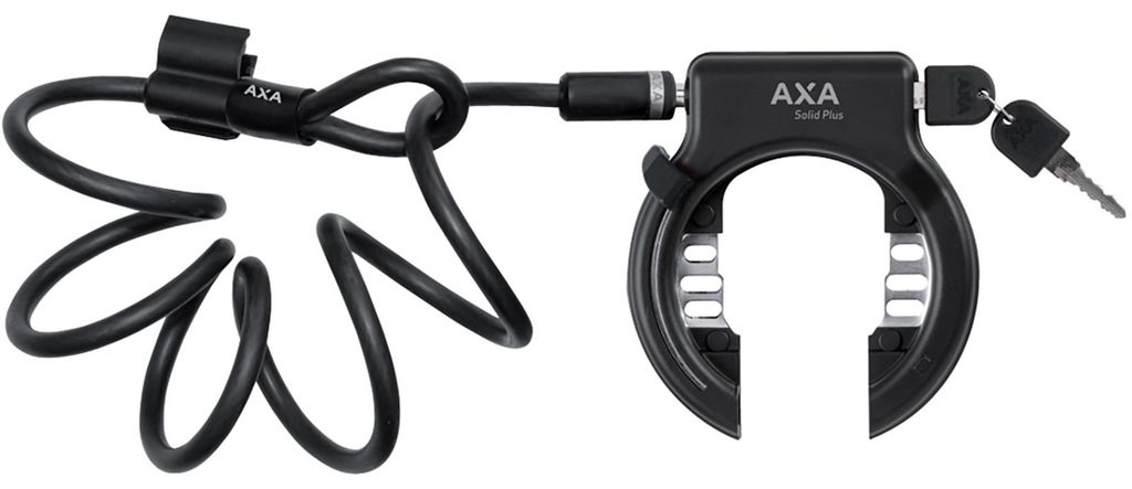 AXA Solid Plus Rahmenschloss AZ + Newton 150 Plug-In Cable Produktbild 