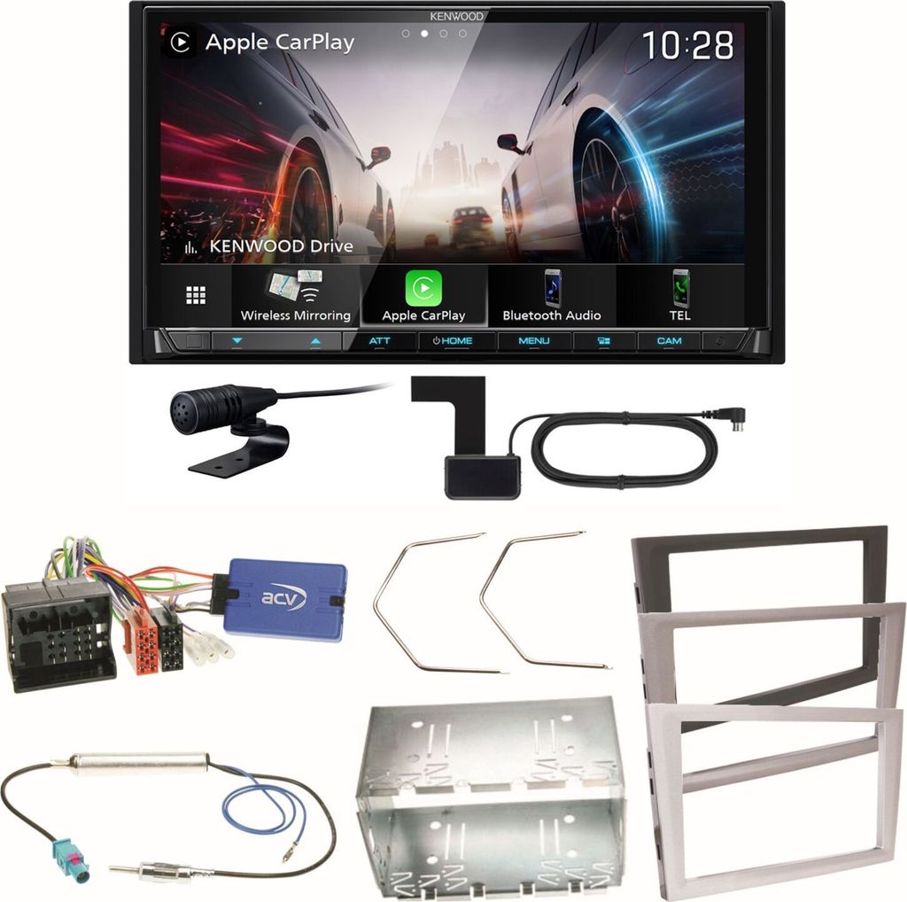 Kenwood DMX8021DABS Android Auto Einbauset für Opel Signum Produktbild 