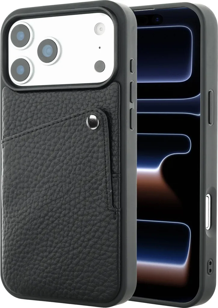 Custodia Selencia Riva iPhone 17 Pro Nera - Design con Portacarte