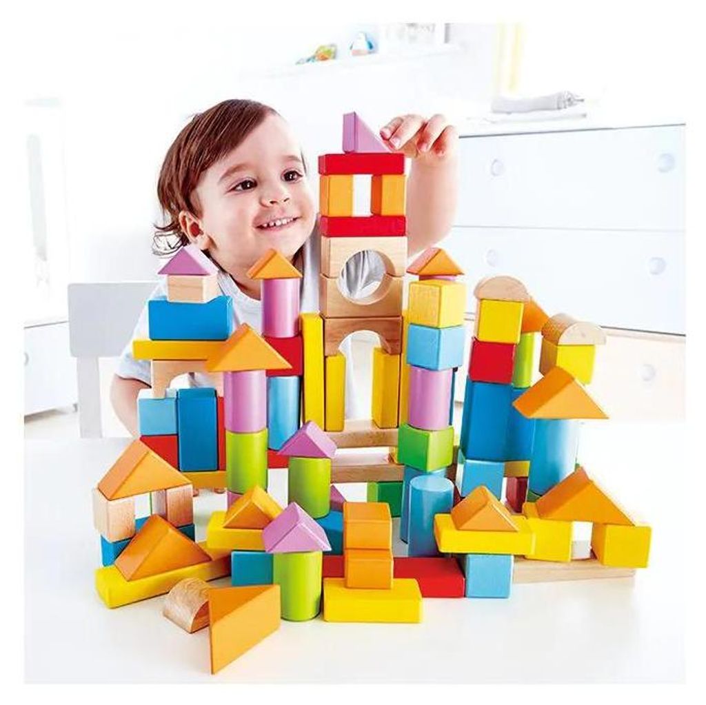 Hape Meravigliosi Blocchi di Faggio 101 Pz Immagine del prodotto 
