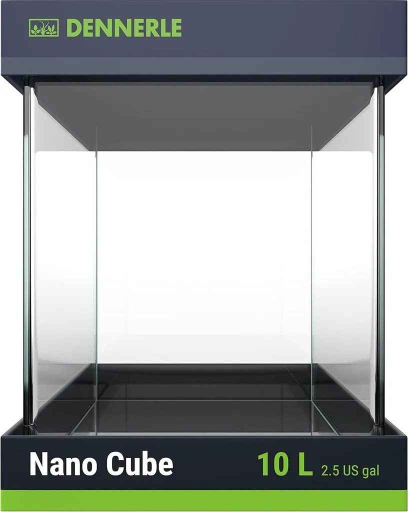 Petit Aquarium 10L pour Bureau - Nano Cube Idéal Aquascaping Débutant