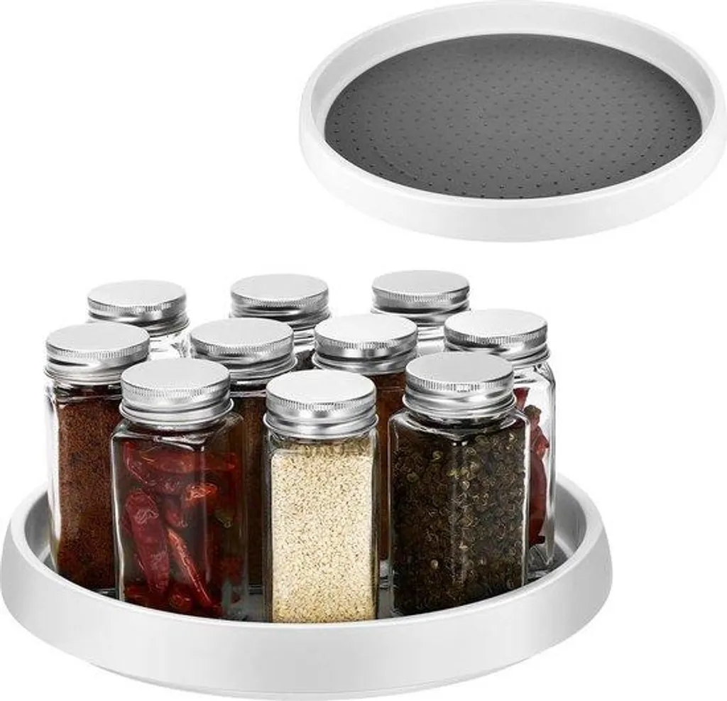 Support rotatif de rangement cuisine pour épices et ustensiles 55 cm