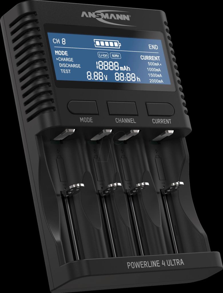 ANSMANN ANS 1001-0080 - Tischladegerät Powerline 4 Ultra, Immagine del prodotto 