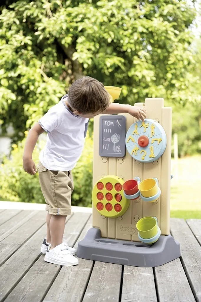 Mur d'activités Smoby traité anti-UV avec circuit d'eau modulable - 17
