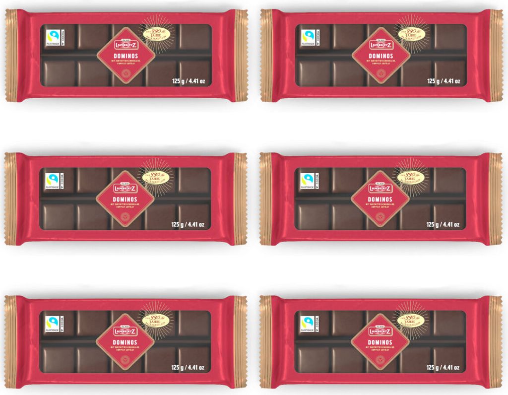 Lambertz Aachener Dominos Chocolat noir au lait entier 125 Image du produit 