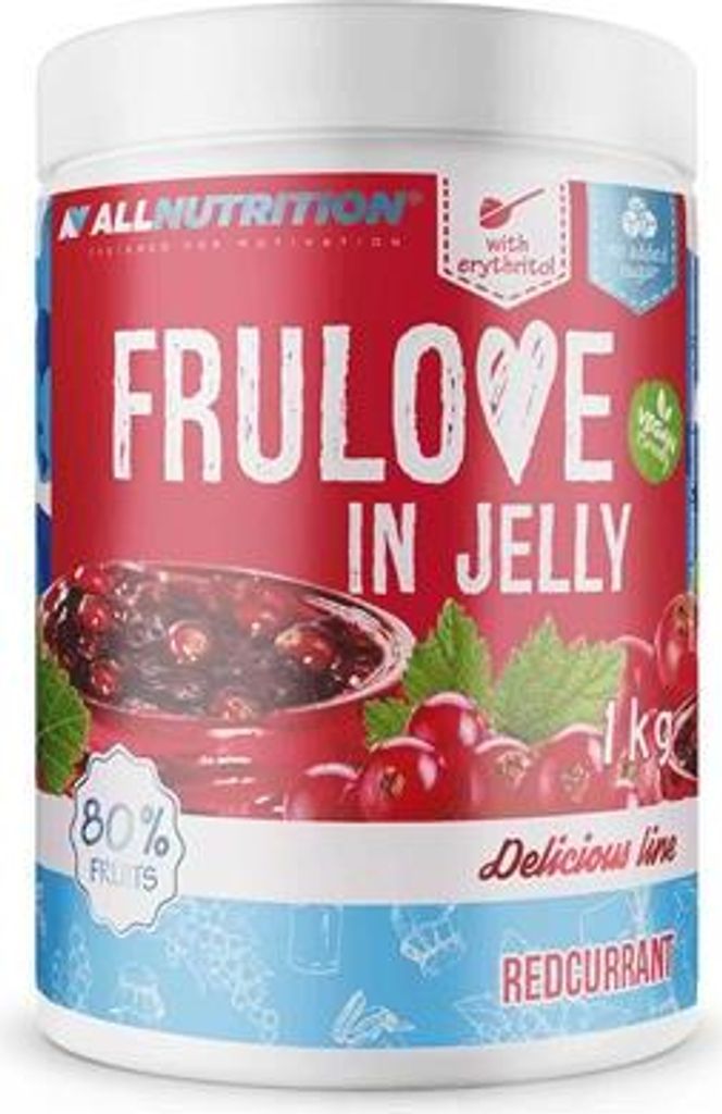 ALLNUTRITION FRULOVE In Jelly Redcurrant 1000g Marmelade Früchte rote Johannisbeere